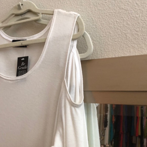 NEW Sympli size 14 white stretchy knit - top - Picture 2 of 6